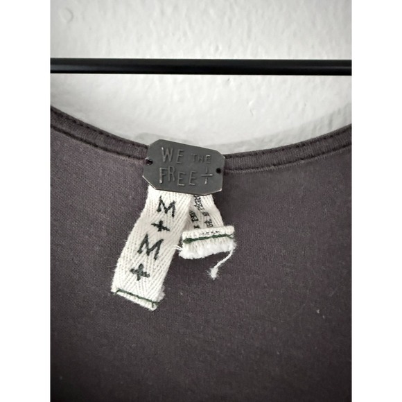 We The Free Free People Brown Size M Tank Dress  Asymmetrical Hem Boho Festival - Picture 8 of 10